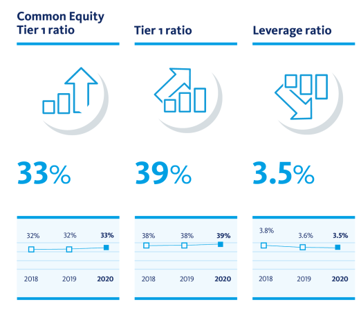 Selected financial data BNG Bank 2020