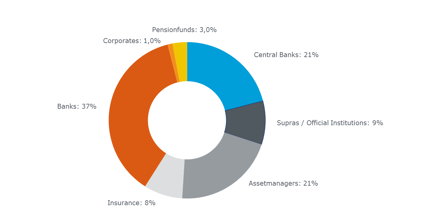 Distrubution by type of investor