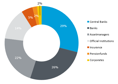 Distribution by type of investor